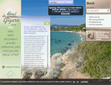 Tablet Screenshot of hotel-gigaro.com